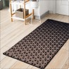 Chodnik dywanowy Roco czarno-beżowy 80 x 150 cm