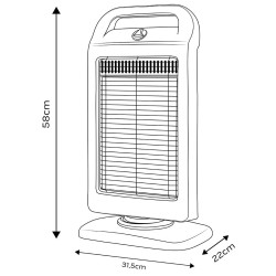 HALOGENOWY PROMIENNIK PODCZERWIENI 400/800/1200W 90-113