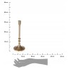 Złoty ŚWIECZNIK Pojedynczy Kandelabr 31 cm Gold
