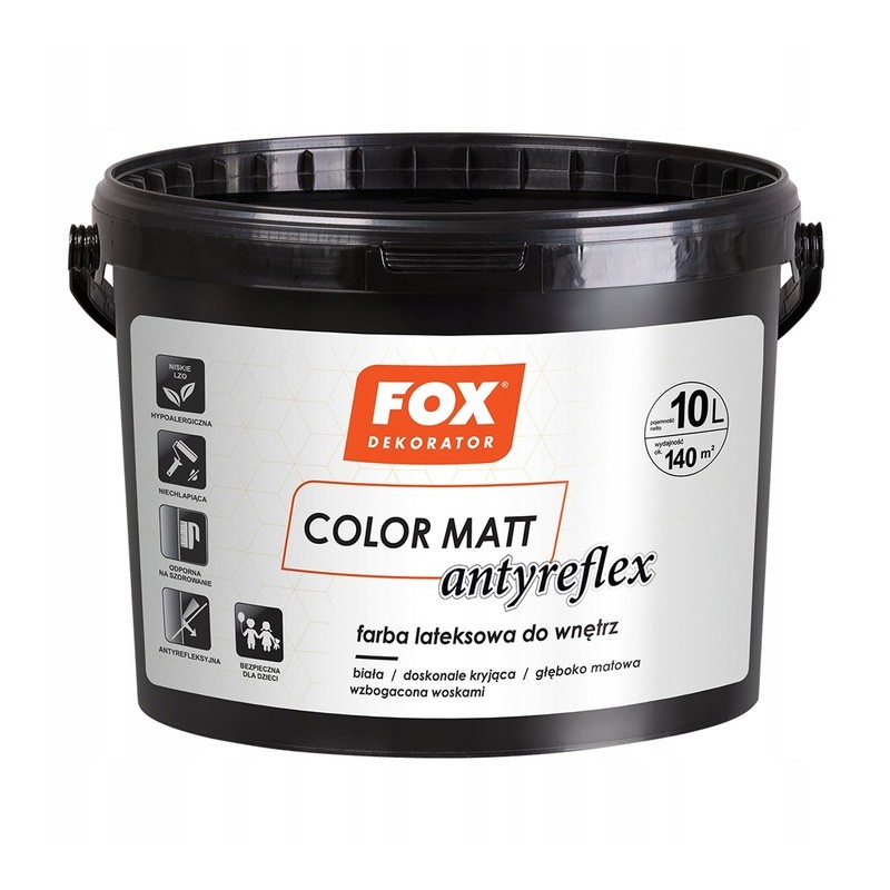 DEKORATOR COLOR MATT ANTYREFLEX 10L BIAŁA